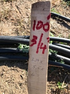 34 Black Plastic Water Line (100)