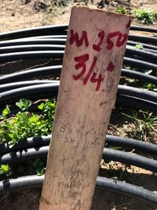 34 Black Plastic Water Line (250)