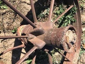 Set of 4 Steel Wagon Wheels (4 x 30)