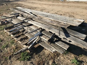 Stack of Misc. Weathered Wood
