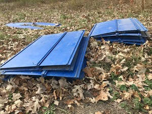 22x30 Blue Rigid Plastic (25 pcs)
