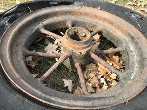 16 Steel Spoked Wheels (Matching Pair)