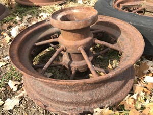 17 Steel Spoked Wheels (Matching Pair)