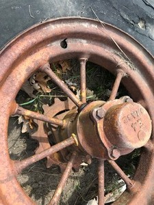 7 12 Steel Spoked Wheels (Lot of 3)