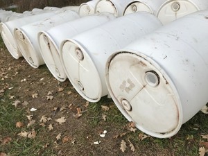 55 Gal. Plastic Barrels (Lot of 5)