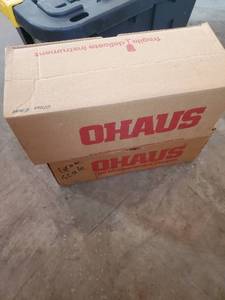 Two OHAUS Scales and Chemistry Supplies