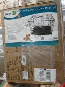 iconic pet foldable door dog cage o...
