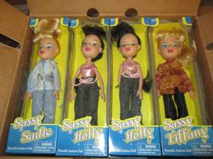 case of 12 new sassy holly dolls ...