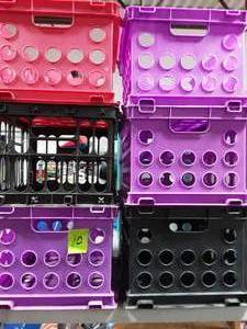 6-Storage Crates Multi-Colored