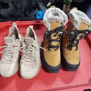 Womens Thermolite Boots Size 7, Steve Madden Gold Glitter Sneakers