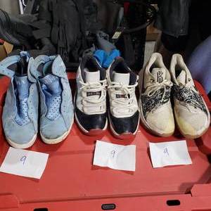 3-Pair Sneakers Size 9