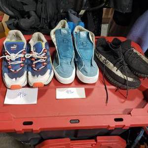 3-Pair Nike Shoes Size 9-12, Vans, Puma, Other