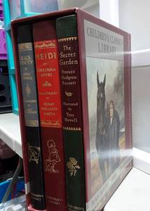 Set Of 3-Leather Bound Childrens Classics Books