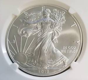 2012(S) AMERICAN SILVER EAGLE 1ST 50 BOXES NGC MS69