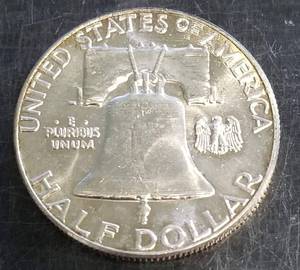 1959 FRANKLIN HALF DOLLAR GEM BU