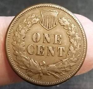 1876 INDIAN HEAD CENT XF