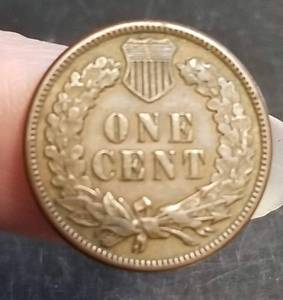 1887 INDIAN HEAD CENT AU