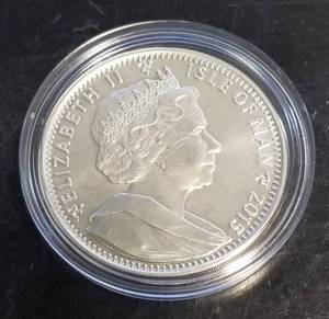 2015 ISLE OF MAN 1 TROY OZ .999 FINE SILVER IN AIRTITE