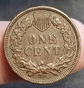 1908-S INDIAN HEAD CENT AU50