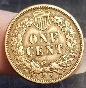 1909-S INDIAN HEAD CENT XF45