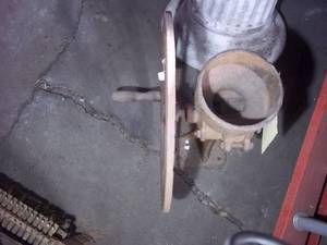 lot 21 image: Antique Cast Iron pedestal meat gri...