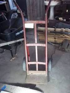 lot 54 image: Heavy duty metal 2-wheel moving dol...