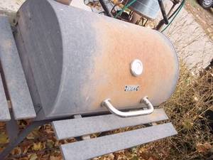 lot 100 image: Barrel Style Backyard Grill for use...
