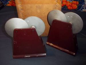 lot 155 image: Set of (2) extremely heavy metal ba...
