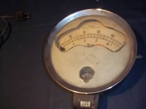 lot 160 image: Antique X-ray Milli-Ammeter guage...
