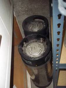 lot 167 image: (2) vintage carbonator cylinders...