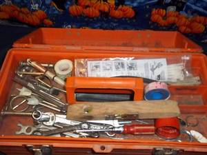 lot 191 image: Tuffbox plastic toolbox with tray f...