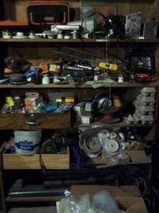 lot 204 image: 46x66x11.5 (6) tier wood shelf F...