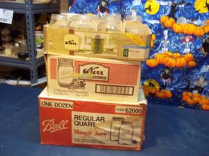 lot 225 image: Assorted Lot of (36) glass canning ...