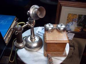 lot 334 image: Vintage telephone...