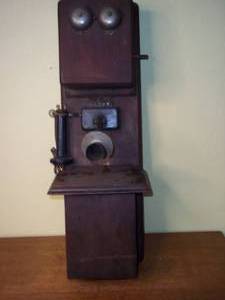 lot 345 image: Antique telephone...