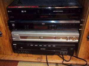 lot 349 image: CD DVD VHS players...
