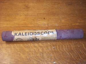 lot 355 image: Vintage Kaleidoscope and wood train...