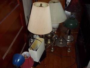 lot 369 image: Large lot of vintage and unique lam...