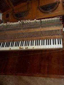 lot 293 image: Lot of piano parts including an orn...
