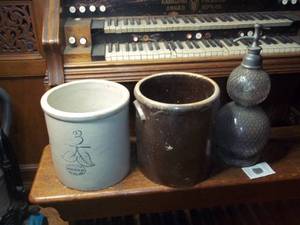 lot 296 image: Union 3 crock brown crock and soda ...