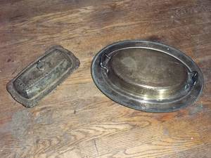 lot 41 image: (2) Antique (and Very heavy) Sterli...