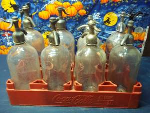 lot 242 image: Lot of (14) Clear Antique Glass Sel...