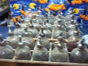 lot 244 image: Lot of (45) Clear Antique Glass Sel...