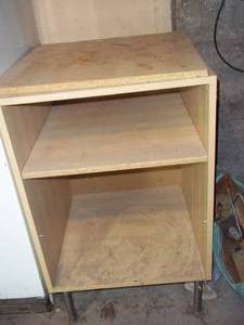 lot 273 image: 24x24x39 light colored Wood Open...