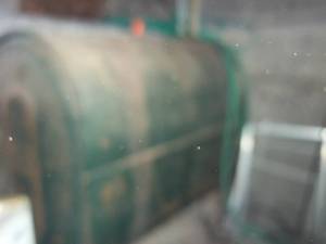 lot 285 image: Large metal 100-gallon Fuel oil tan...