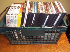 lot 314 image: Plastic shopping basket filled with m...