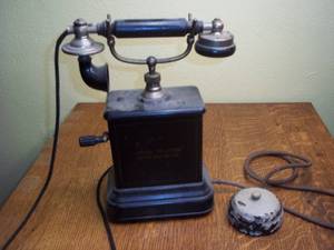 lot 316 image: Antique telephone...
