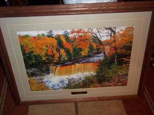 lot 326 image: Framed matted artwork Autumn at Tta...