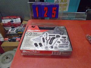 lot 125 image: Duramax 59 piece tool kit. New in box. As shown.