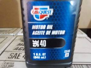 Case of 12 qt Carquest Motor Oil SA...